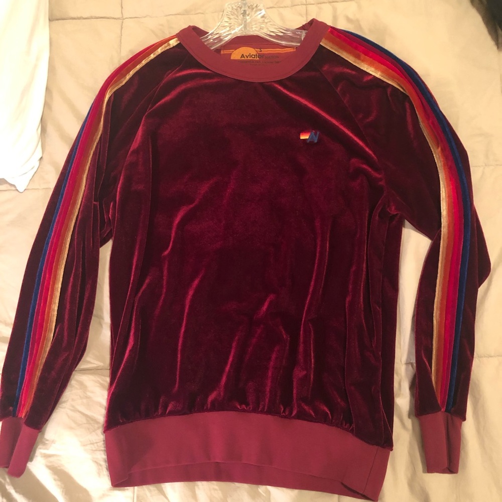 Aviator Nation Classic Velvet Sweatshirt